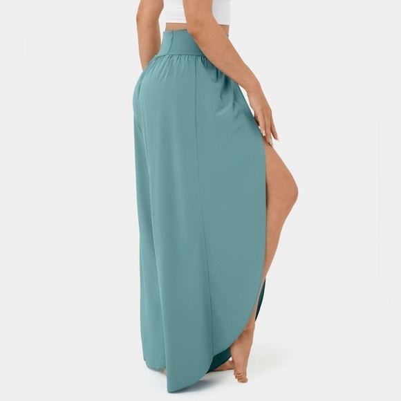 Halara Breezeful™ Palazzo Flowy Split Wide Leg Quick Dry Casual Pants. - Picture 4 of 12
